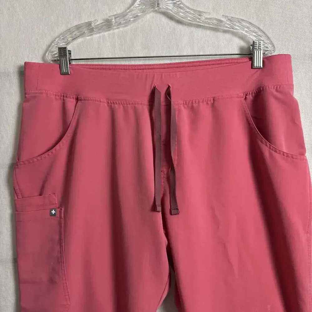 Figs Women’s Size XL Quartz Pink BCA Kade Cargo Scrub Pant - Pockets